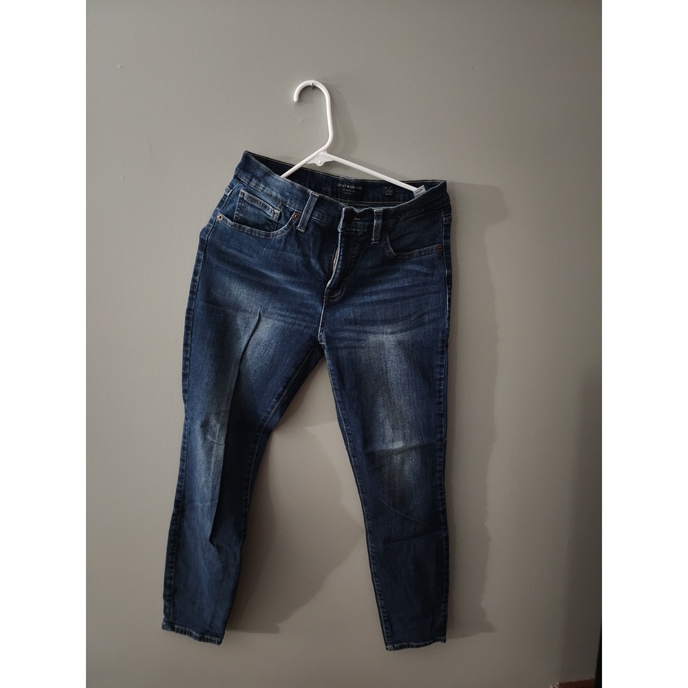 Lucky Brand Ankle Jeans Womens 4/27 Dark Wash Skinny Denim Mid Rise Blue